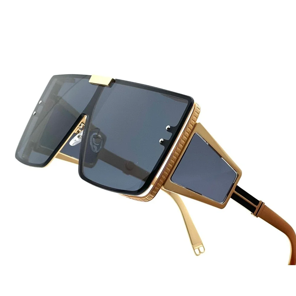 Shield Sunglasses Women Oversized Flat Top‎ Fashion Shades Designer Betty Lentes